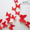 12PCS PVC 3D Butterfly Wall Decor Cute Butterflies