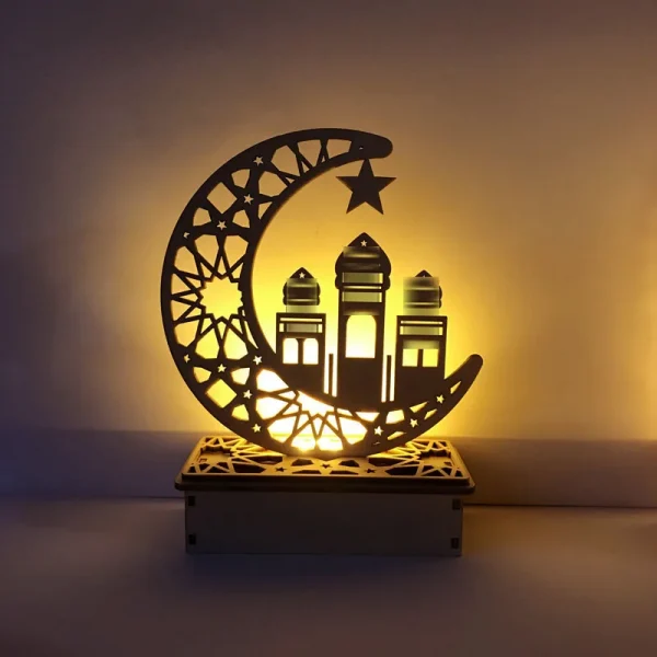 Eid Mubarak Party Wooden Lamp Pendant Ornament