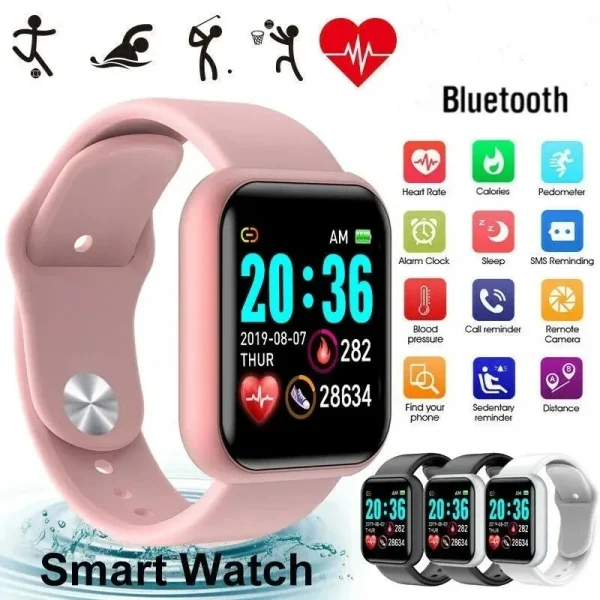 Smart Watch For Women Men Wristwatch Bluetooth Connected Phone