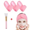 Adjustable Makeup Headband and Mask Brush Set