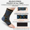LOOGDEEL 1PCS Elastic Knitted Sports Ankle Support Brace Fitness Cycling