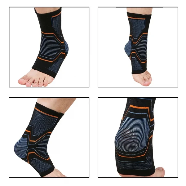 LOOGDEEL 1PCS Elastic Knitted Sports Ankle Support Brace Fitness Cycling