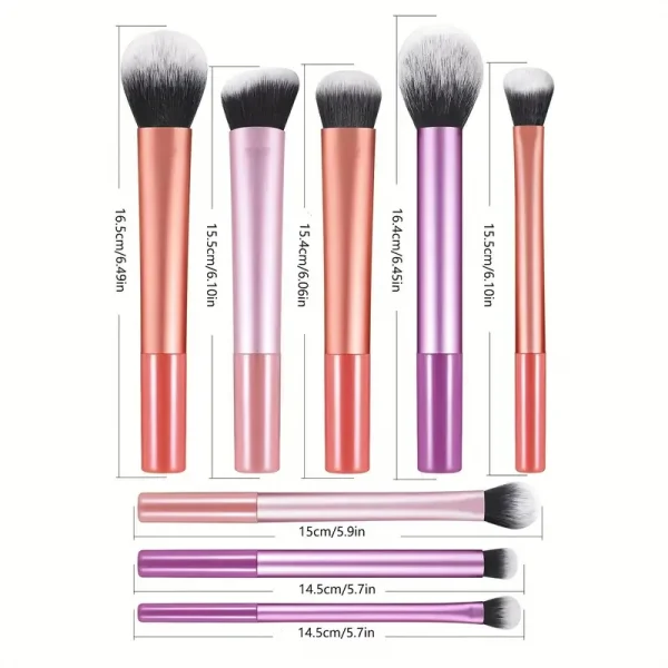 8pcs Synthetic Makeup Brush Kit