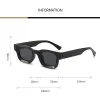 Small Rectangle Thick Frame Sunglasses