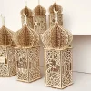 Eid Mubarak Wooden Pendant LED Candles Light