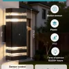 Smart Wall Lights Motion Sensing Outdoor Led Wall Lamps Waterproof 110v 220v For Porch Lamps Backyard Garden Garage Decor