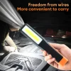 Portable COB LED Work Light Car Garage Mechanic Lamp Type-C Charging Flashlight