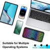 Bluetooth 5.2 Keyboard RGB Backlit Keyboard Ultra-thin Wireless Keyboard Mute Keyboard Mini Keyboard For Windows Android IOS
