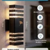Smart Wall Lights Motion Sensing Outdoor Led Wall Lamps Waterproof 110v 220v For Porch Lamps Backyard Garden Garage Decor