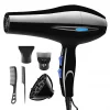 Powerful 2200W Hair Dryer with Diffuser and Styling Nozzles