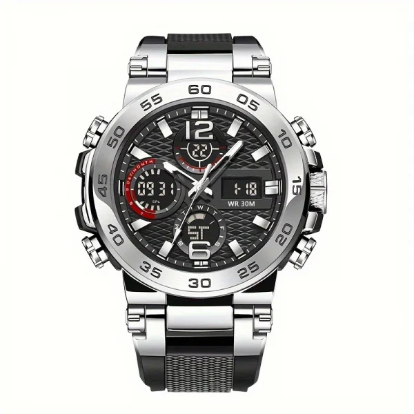 Waterproof Dual Display Sports Watch for Men
