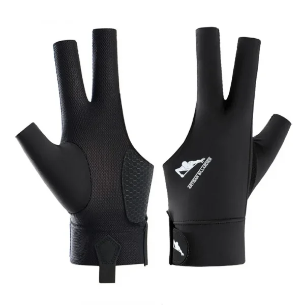 Left Right Hand Snooker Glove New Anti-slip Three Fingers Training Glove Elastic