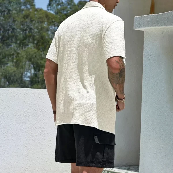 Men Short Sleeve Casual Summer Shirt