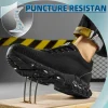 Steel Toe Work Shoes for Men Women Comfortable Lightweight Black Safety