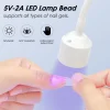 LULAA  Mini Nail Dryer Uv Led Nail Lamp Foldable Curing Lights Desk