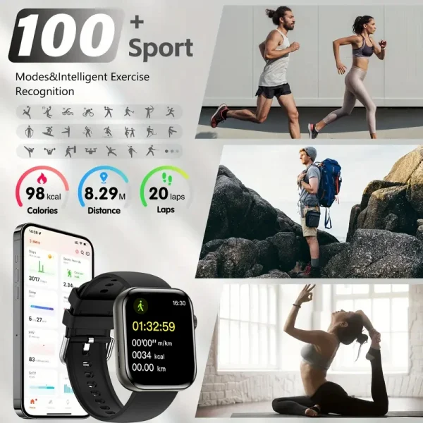 For IOS Watch Series 11 Men Women Smart Watch GPS Trajectory Bracelet AMOLED Display Bluetooth Call Sport Waterproof Smart Watch