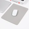 Simple Color PU Leather Mouse Mat Anti-slip Waterproof 23*19cm Mouse Pad School Supplies Office Accessories Desk Set For Laptops