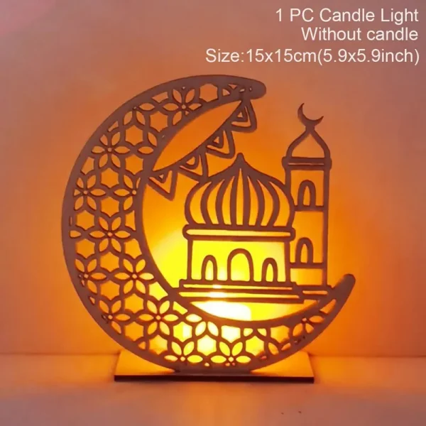 EID Mubarak Wooden Pendant Decoration