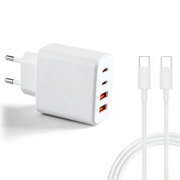 65W Fast Charger with USB-C Cable