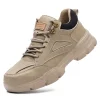 Safety Shoes Men Steel Toe Work Shoes Anti-smash
