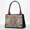 Stylish Floral Embroidered Handbag