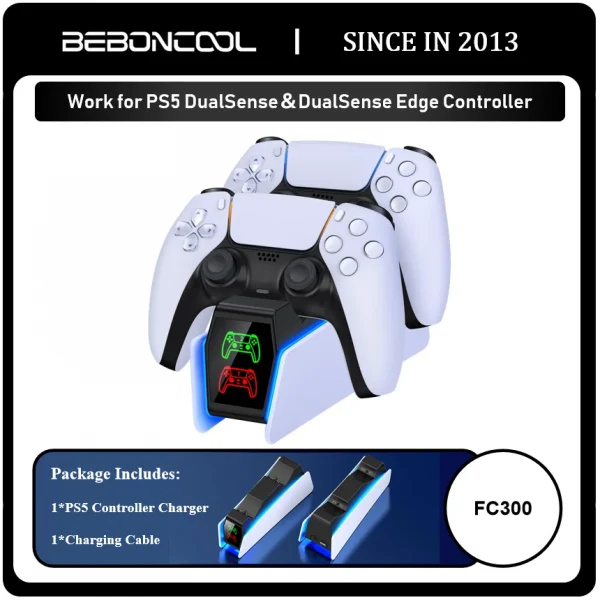 Dual Charging Station for PlayStation 5 Controllers