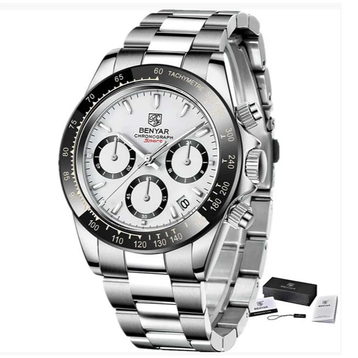 Men Business Full Steel Sports Wristwatch