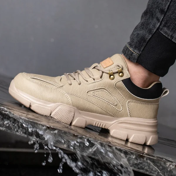 Safety Shoes Men Steel Toe Work Shoes Anti-smash