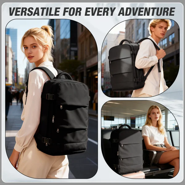 Women Men Hand Luggage Backpack Business College Laptop Travel Backpack