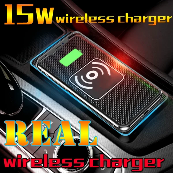 Wireless Car Charger Charging Pad 15w Non Slip Qi Fast Charger