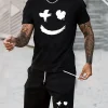 Men's Casual Sports Outfit Streetwear Style Fitness Gym Tops