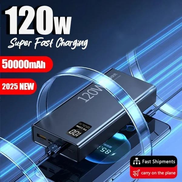 120W Fast Charging 200000mAh CCC Certification High Capacity Power Bank