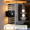 Smart Wall Lights Motion Sensing Outdoor Led Wall Lamps Waterproof 110v 220v For Porch Lamps Backyard Garden Garage Decor