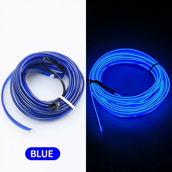 5m Car Interior Atmosphere Lighting LED Strip 5V DIY Flexible