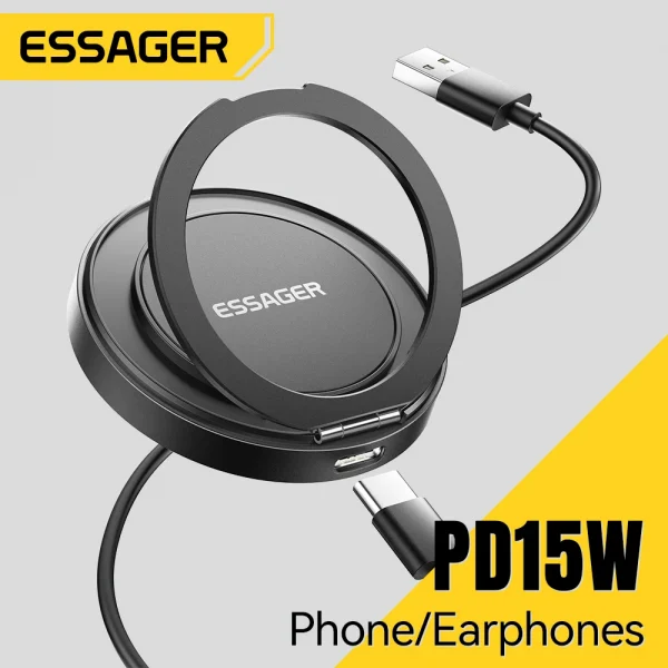 Magnetic Wireless Charger With Holder