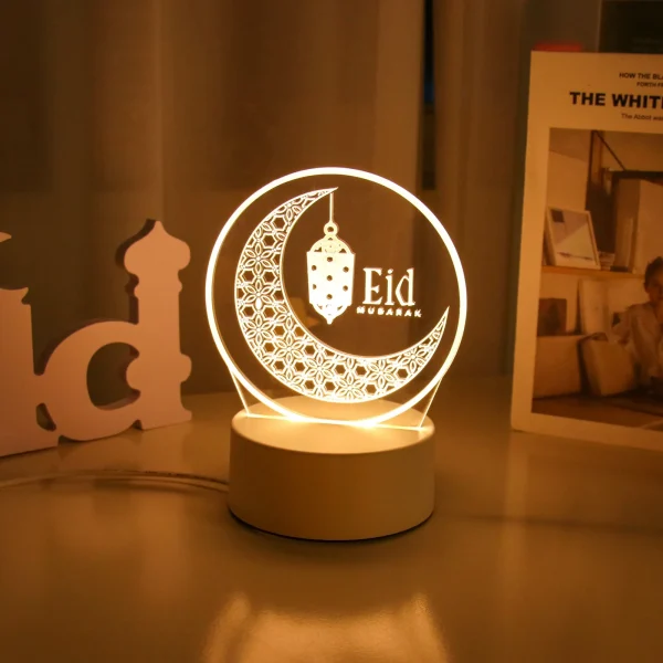 Eid Mubarak Night Light Ramadan Decoration