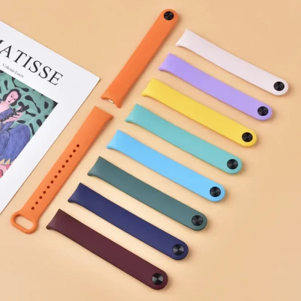 Silicone Strap For Mi band 8 xiaomi 8 9 NFC Bracelet Sport Smartwatch