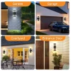 Smart Wall Lights Motion Sensing Outdoor Led Wall Lamps Waterproof 110v 220v For Porch Lamps Backyard Garden Garage Decor
