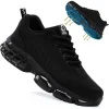 Steel Toe Work Shoes for Men Women Comfortable Lightweight Black Safety