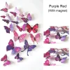 12PCS PVC 3D Butterfly Wall Decor Cute Butterflies