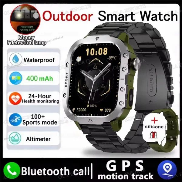 New SmartWatch Men For Women Militray Outdoor GPS Track Sport Watches
