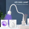 LULAA  Mini Nail Dryer Uv Led Nail Lamp Foldable Curing Lights Desk
