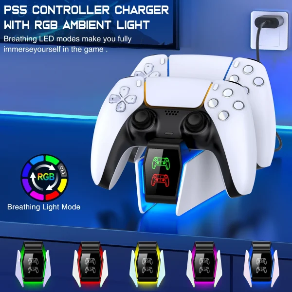 Dual Charging Station for PlayStation 5 Controllers