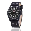 Men Fashion Quartz Wristwatch Leather Strap