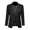 Men's Trendy Leisure Boutique Suit Jacket  Autumn Casual Business Slim