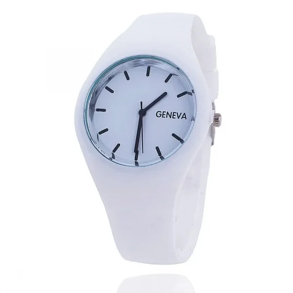 Women's Fashion Casual Sports Silicone Wristwatch