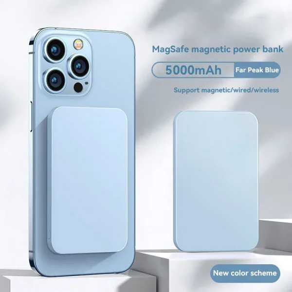 50000mAh Magnetic Power Bank 22.5W PD Fast Charging with Wireless Charger Portable Battery for iPhone 17 16 15 14