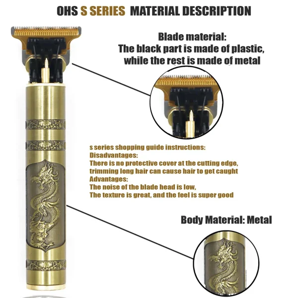 T9 Cordless Electric Hair Shaver and Trimmer for Men