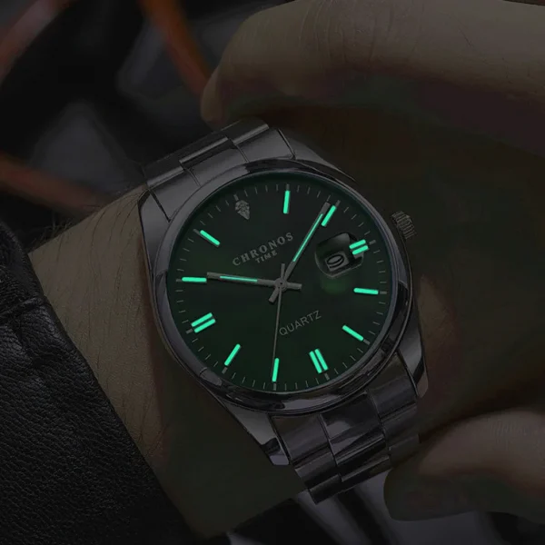 CHRONOS Waterproof Luminous Date Men Quartz Watch