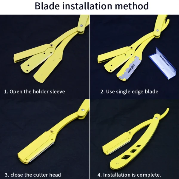 Men Shaving Barber Tools Hair Razor Without Blade)